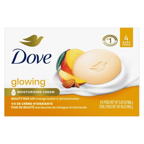 صابون داو Dove مدل Glowing با رایحه انبه و کره بادام