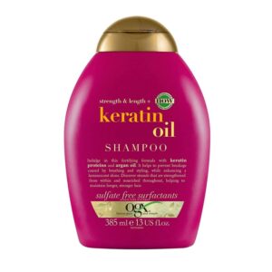 شامپو او جی ایکس OGX قرمز مدل روغن کراتین