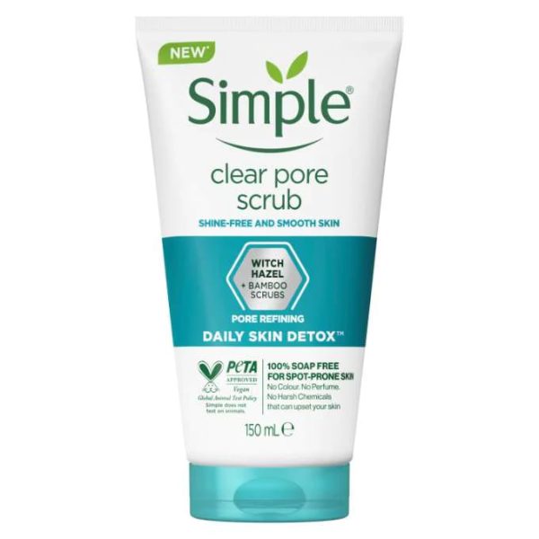 اسکراب سیمپل Simple مناسب پوست چرب