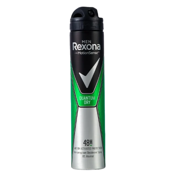 اسپری ضد تعریق مردانه رکسونا Rexona مدل Quantum Dry حجم 200 میلی لیتر